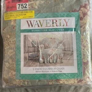 2 Waverly Chair Slip Covers and 1 Ottoman Cover